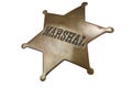 Old Western-style marshal badge