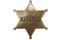 Old Western-style marshal badge