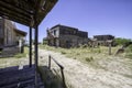 Old Western Town Movie Studio Sidewalk Royalty Free Stock Photo