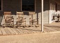 Old Western Town Rocking Chairs Royalty Free Stock Photo