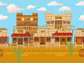 Old western town tillable Royalty Free Stock Photo