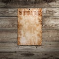 Old western wanted poster Royalty Free Stock Photo