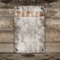 Old western wanted poster Royalty Free Stock Photo