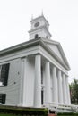 Edgartown, MA / United States - May 30, 2016: a vertical image of the Old Whaling Church Royalty Free Stock Photo