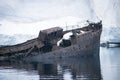 Old whaling rusty ship on Grytviken, Antarctica