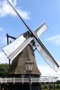 Old wheat mill in Sloten, Holland Royalty Free Stock Photo