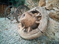 Old wheel and old horse wheel