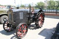 Old wheeled tractor. Royalty Free Stock Photo