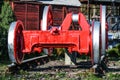 Old wheels of a steam train Royalty Free Stock Photo