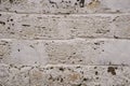 Old white brick stones wall background.Littered brick wall. Bricks wall. White brick wall. Royalty Free Stock Photo