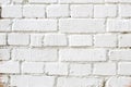 Old white brick wall, background texture Royalty Free Stock Photo