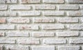 Old white brick wall texture background. Abstract background and texture for design Royalty Free Stock Photo