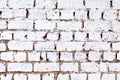 Old white brick walls.. Royalty Free Stock Photo
