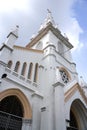 Old white church building Royalty Free Stock Photo