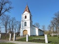 Old white church, Lithuania Royalty Free Stock Photo