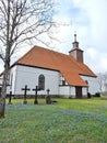 Old white church, Lithuania