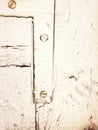 Old White Door Hinge Royalty Free Stock Photo