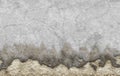 Old white dyed plastered crumble texture of aged wall Royalty Free Stock Photo