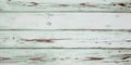 Old white green wooden barn vintage paint chipped wood background peeling