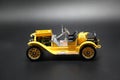 Vintage Yellow Automobile Toy Royalty Free Stock Photo
