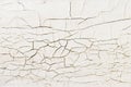 the old white paint was cracked textura Royalty Free Stock Photo