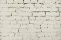 Old white painted brick wall background Royalty Free Stock Photo
