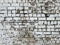 Old white painted brick wall. Royalty Free Stock Photo