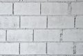 old white painted cement brick block wall texture surface background. Royalty Free Stock Photo