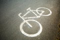 Bicycle lane marks