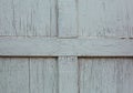Old white painted wooden door fragment Royalty Free Stock Photo