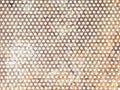 Old white perforated metal sheet texture