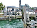 Old White Star Line Offices and pier in Cobh, Co. Cork, Ireland. Royalty Free Stock Photo