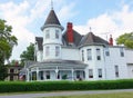 Old white Victorian house