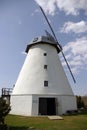 Old white windmill Royalty Free Stock Photo