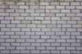 Old white yellow brick wall with cracks and scratches. rough surface texture Royalty Free Stock Photo