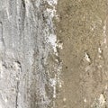 Old whitewashed cement wall. Textural abstract macro shot. Royalty Free Stock Photo