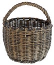 Old wicker basket. Royalty Free Stock Photo