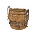 Old wicker basket Royalty Free Stock Photo