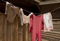 Old Wild West Underwear Laundry Clothesline