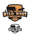 Old Wild West. Logo of emblem.