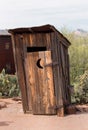 Old Wild West Outhouse Bathroom Royalty Free Stock Photo