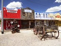 Old Wild West Stores, Old American Western town Royalty Free Stock Photo