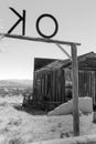 Old Wild West Town OK Corral in Arizona Royalty Free Stock Photo