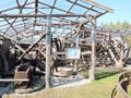 Old wind Mill residues, Lithuania Royalty Free Stock Photo