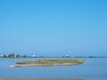 Old windmill ai Gyra beach Royalty Free Stock Photo