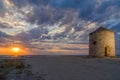 Old windmill ai Gyra beach, Lefkada Royalty Free Stock Photo