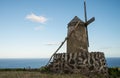 Old windmill on Azores Royalty Free Stock Photo