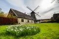 Old windmill of Brondby in Denmark Royalty Free Stock Photo