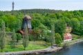 Old windmill on Djurgarden island, Stockholm, Sweden