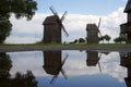 Old windmill - historic agriculture wind mill